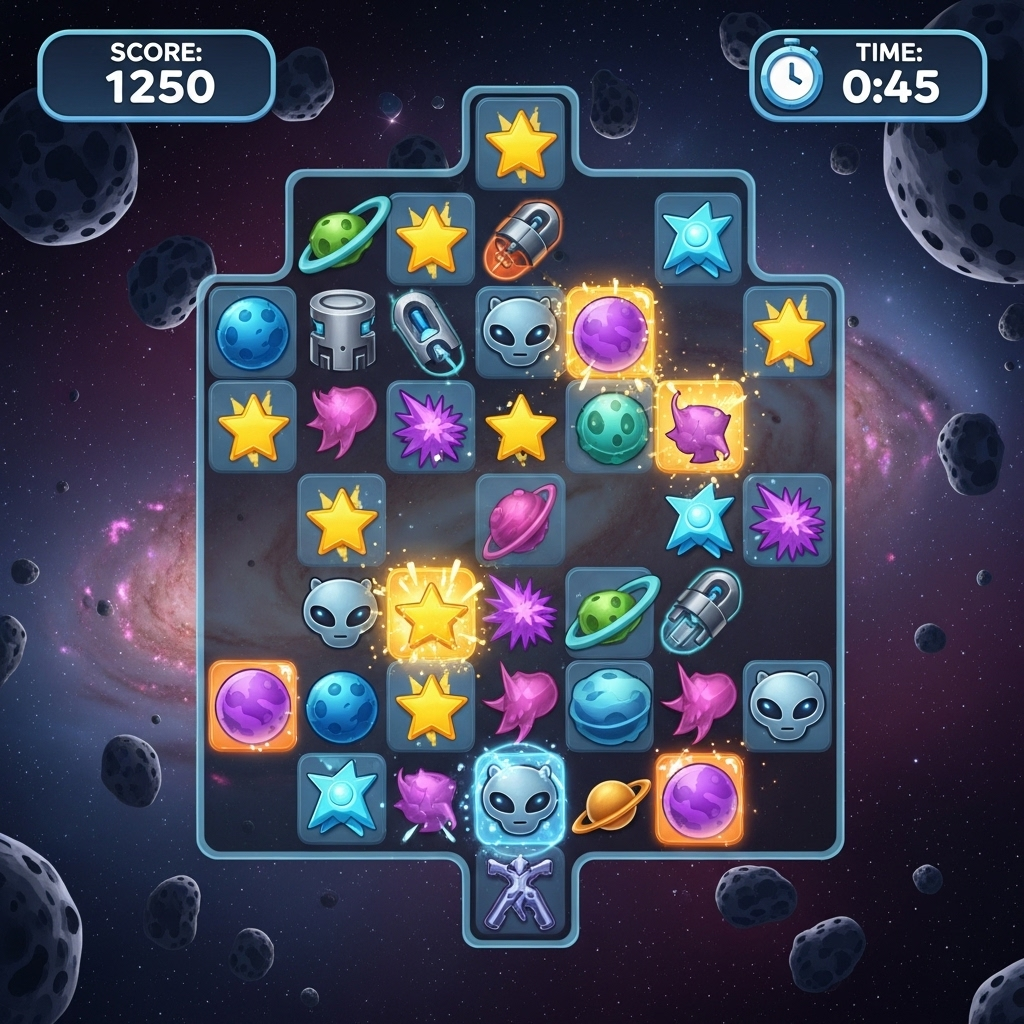 Screenshot of Galactic Grid